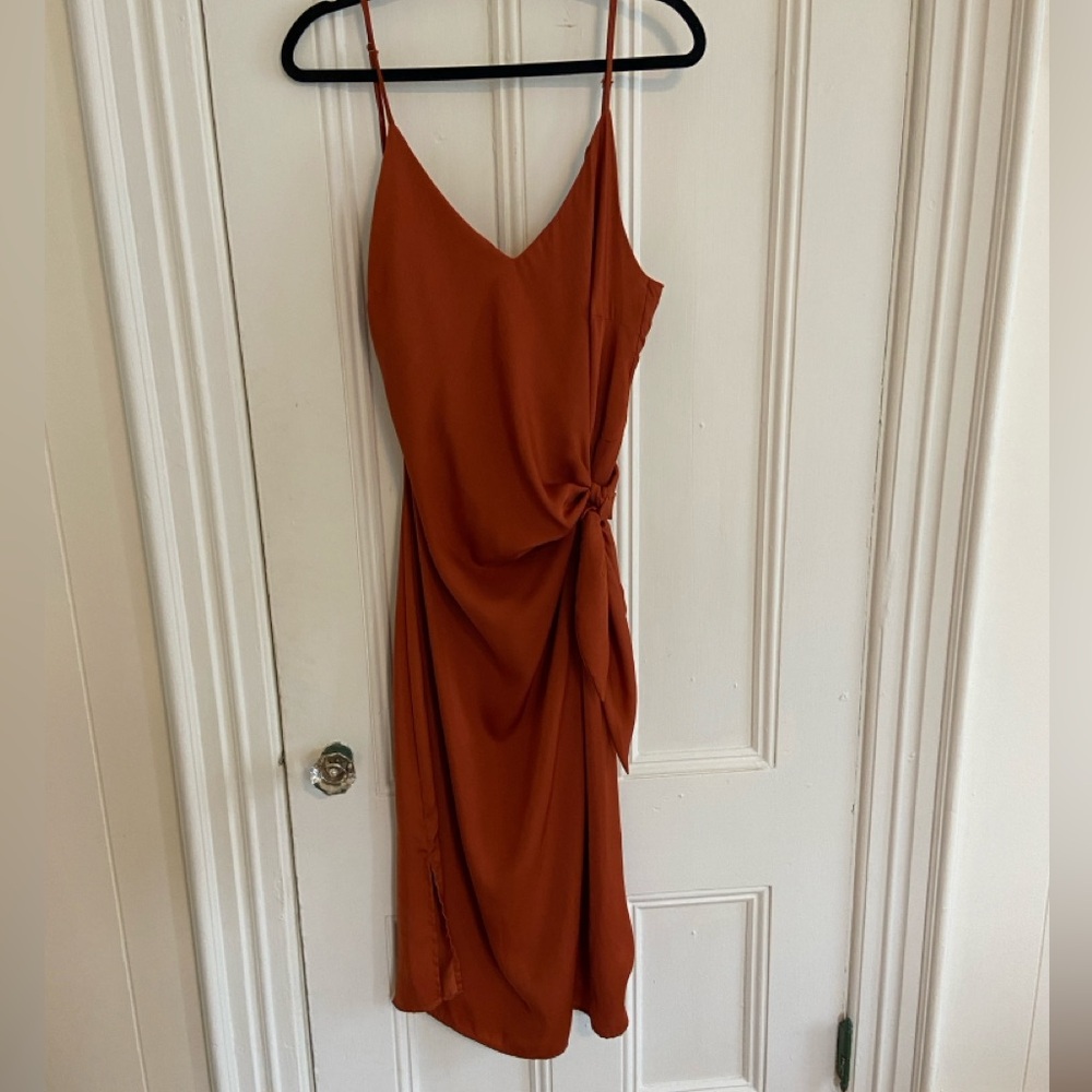 Burnt Orange Bridesmaid Dress